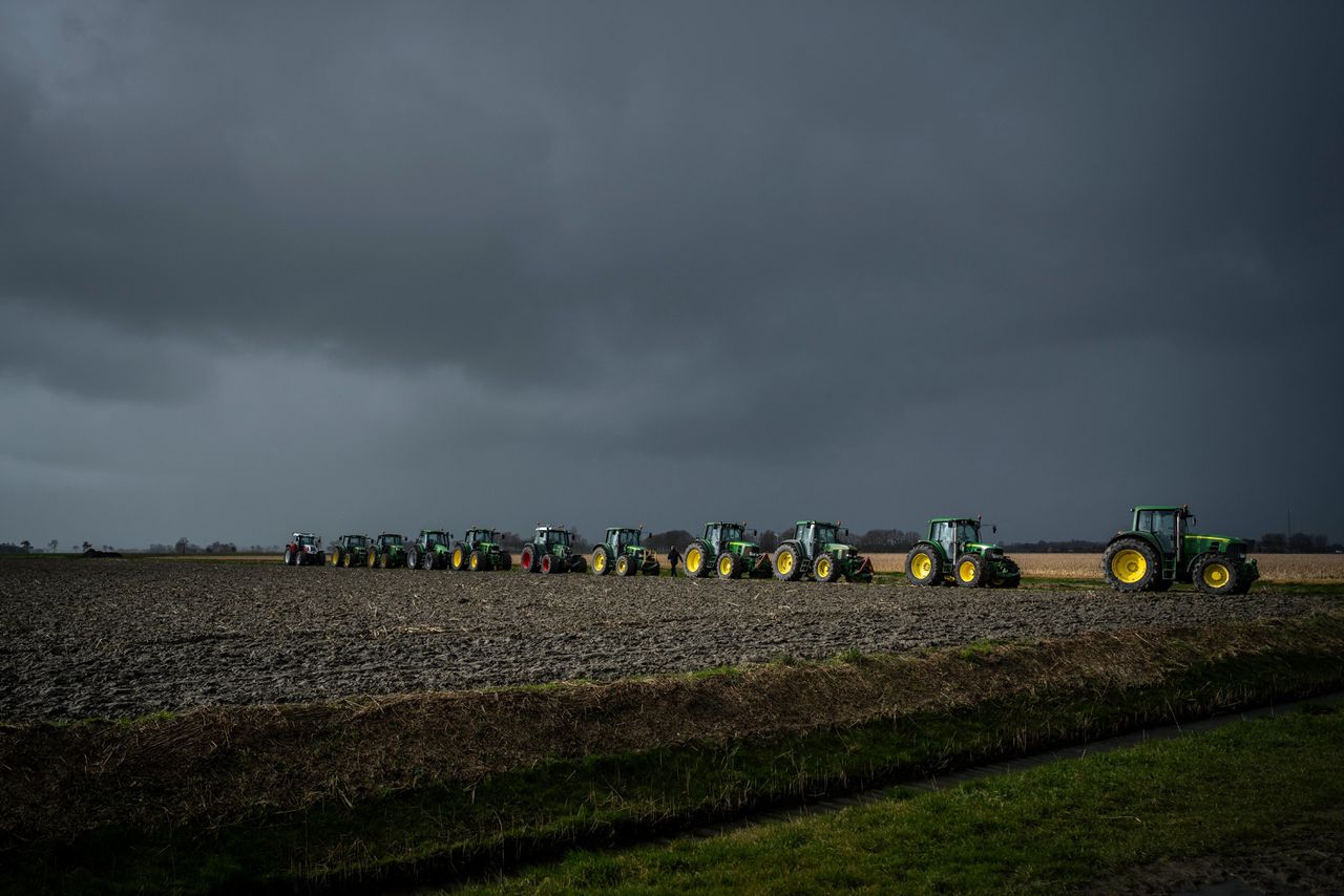 Boerenprotest in Zeerijp.