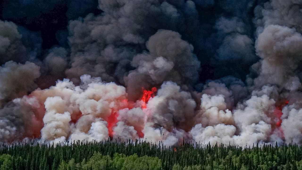 In Canada woeden dit jaar buitengewoon veel bosbranden.