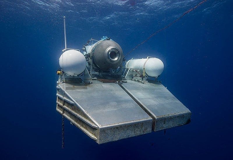 De Titan op het platform waarvandaan hij op tien meter diepte wordt gelanceerd.