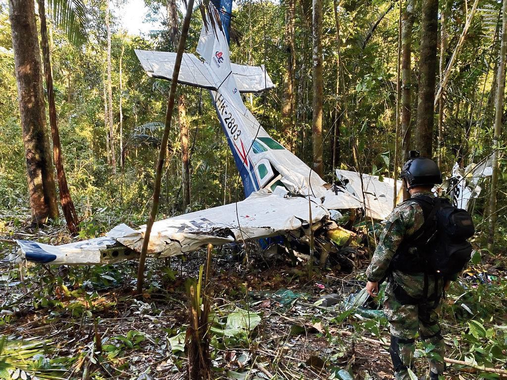 Toen de Cessna ruim twee weken na de crash gevonden werd, trof het leger drie dode volwassenen aan maar geen kinderen.