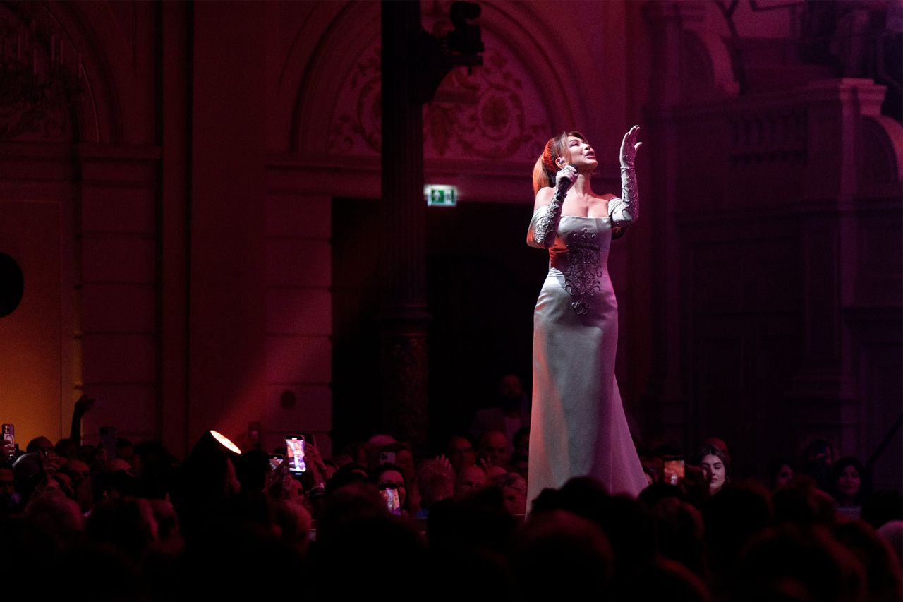 Nawal El Zoghby tijdens het SOUK festival in het Concertgebouw