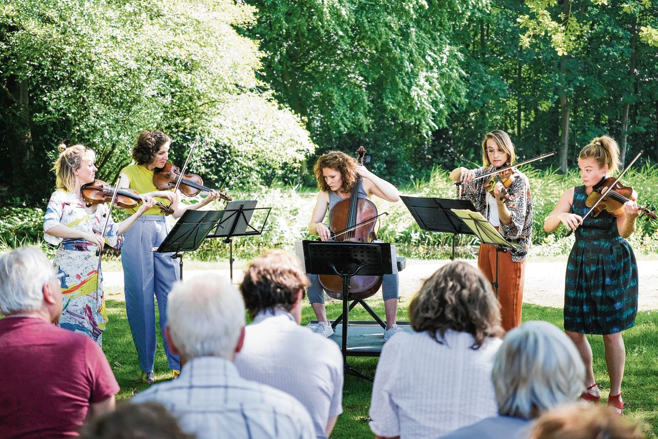 Ragazze Quartet op Klaterklanken bij Kasteel Groeneveld in Baarn.