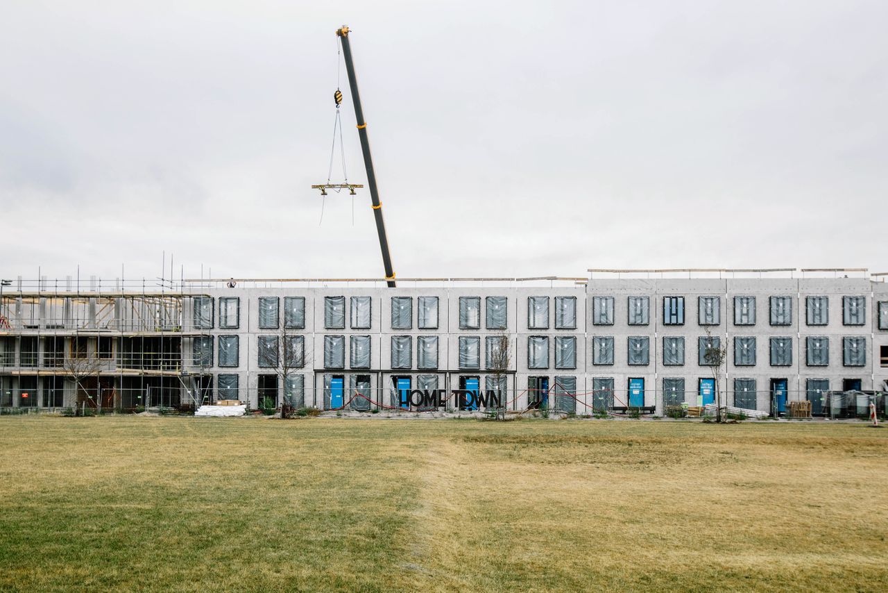 Nieuwbouwproject in Urtrecht, Leidsche Rijn.