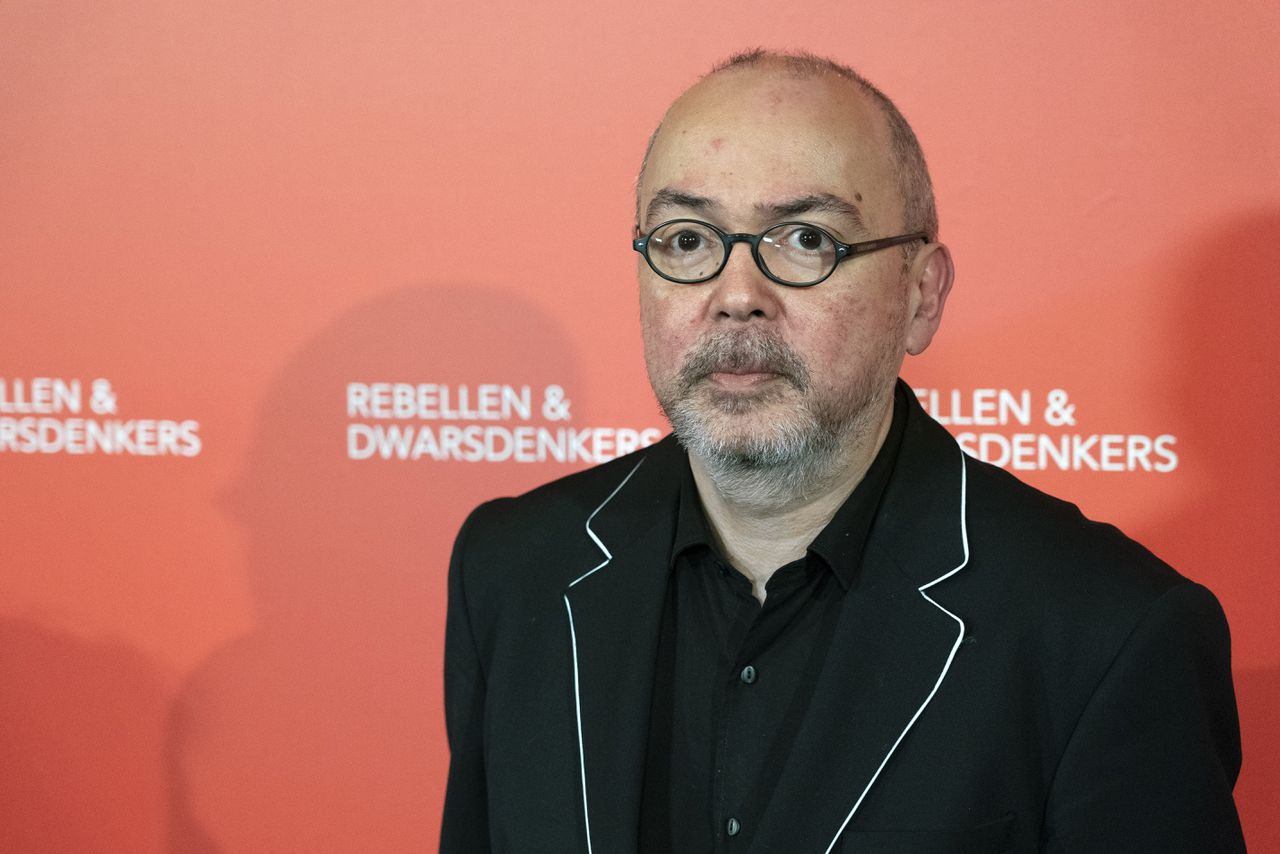 Frans Klein in 2020 op de rode loper van het Boekenbal.