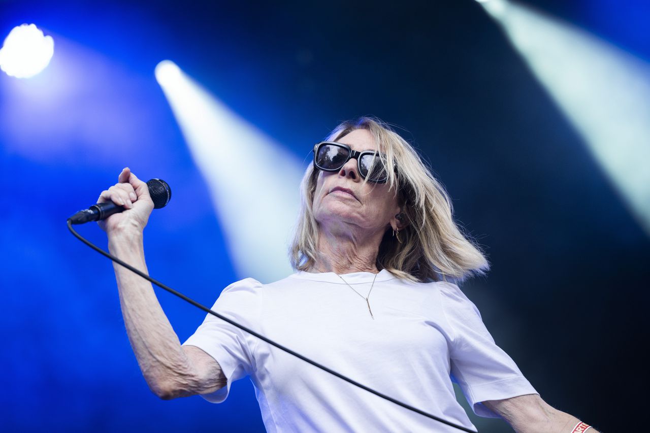 Kim Gordon op het Cactusfestival in Brugge.