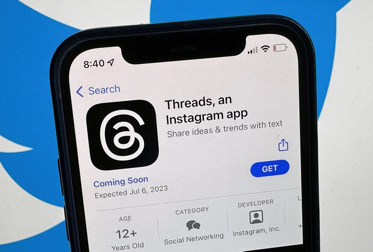 Threads, de nieuwe concurrent van Twitter, is inmiddels te vinden in de appstore.