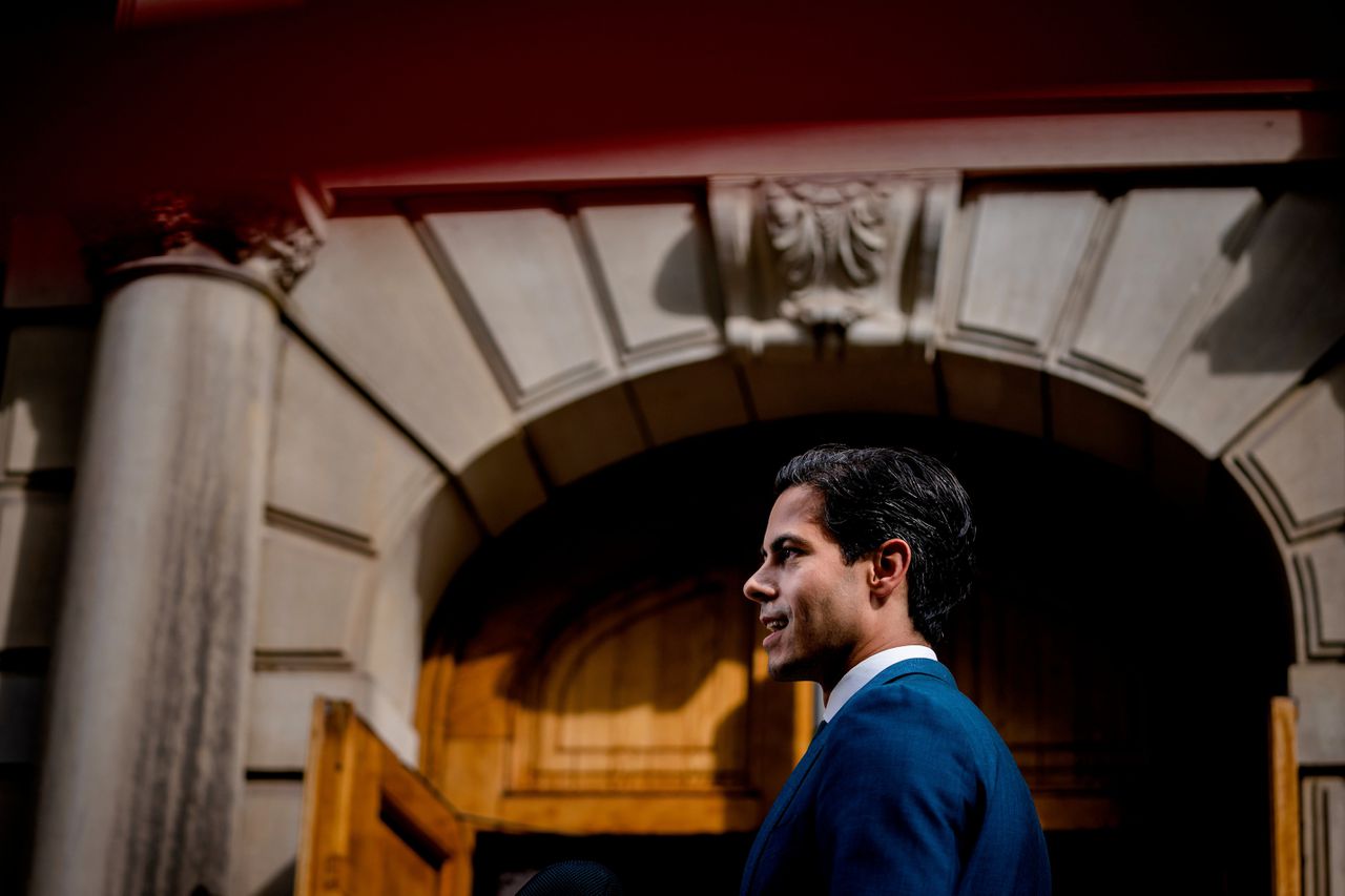 Rob Jetten️ vrijdag bij voorafgaand aan de laatste ministerraad.