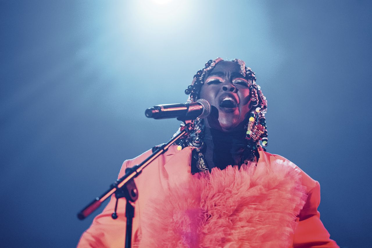 Lauryn Hill tijdens Reggae Rotterdam.