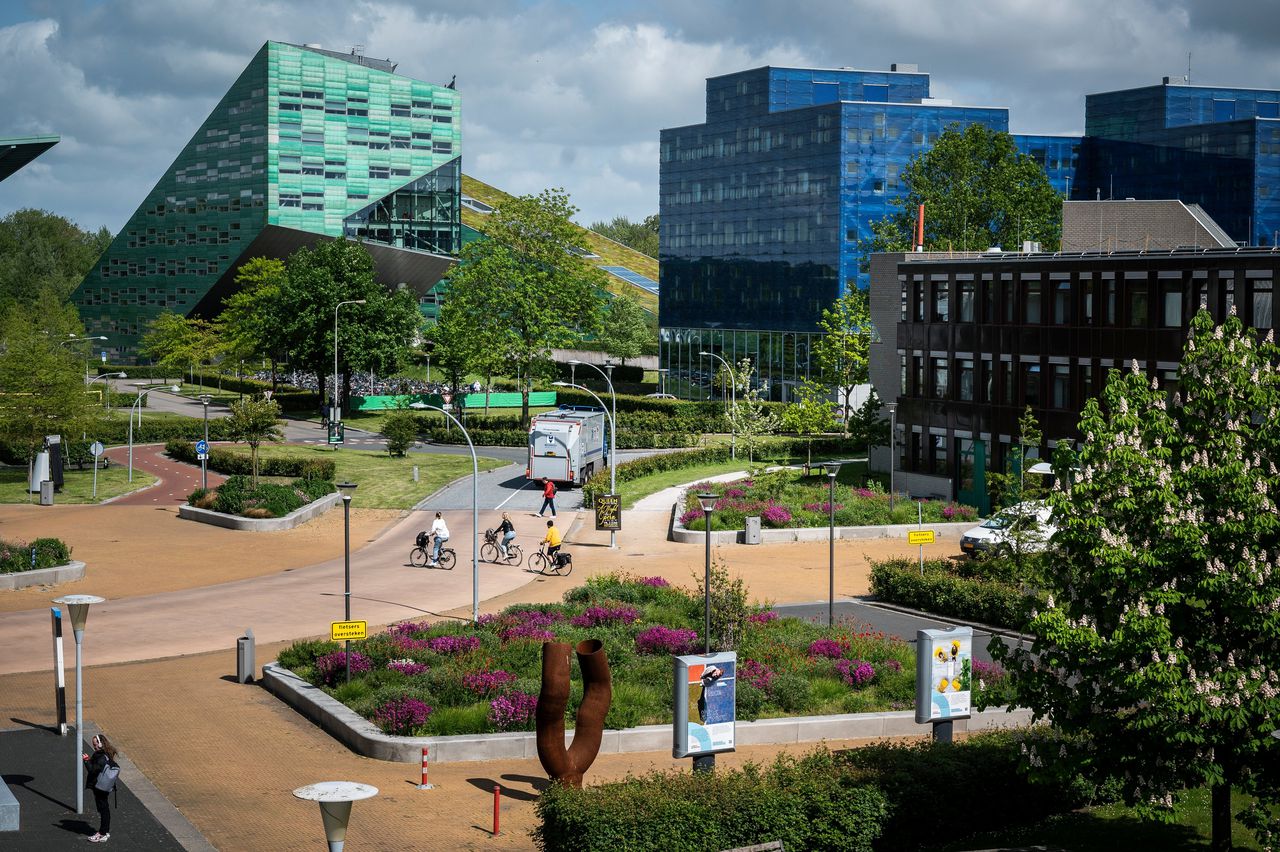 De Zernike campus van de universiteit Groningen.