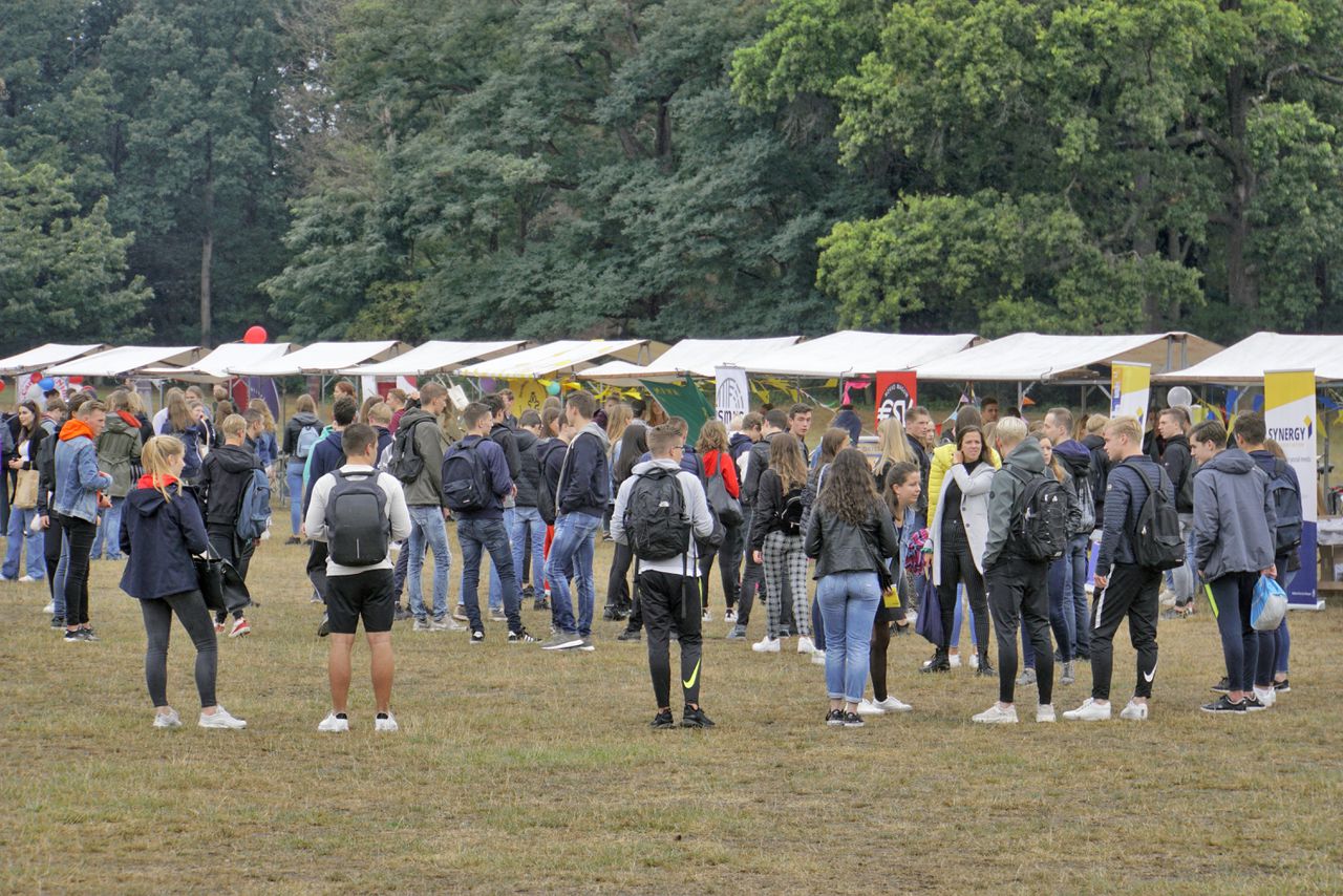 De studentenintroductiemarkt in 2020, in Nijmegen.