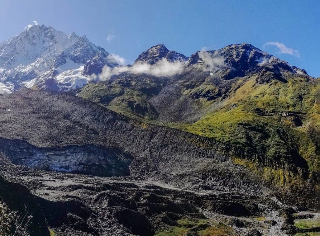 Het gebied in de Himalaya waar de studie is verricht, op een hoogte tussen 3.800 en 4.400 meter.