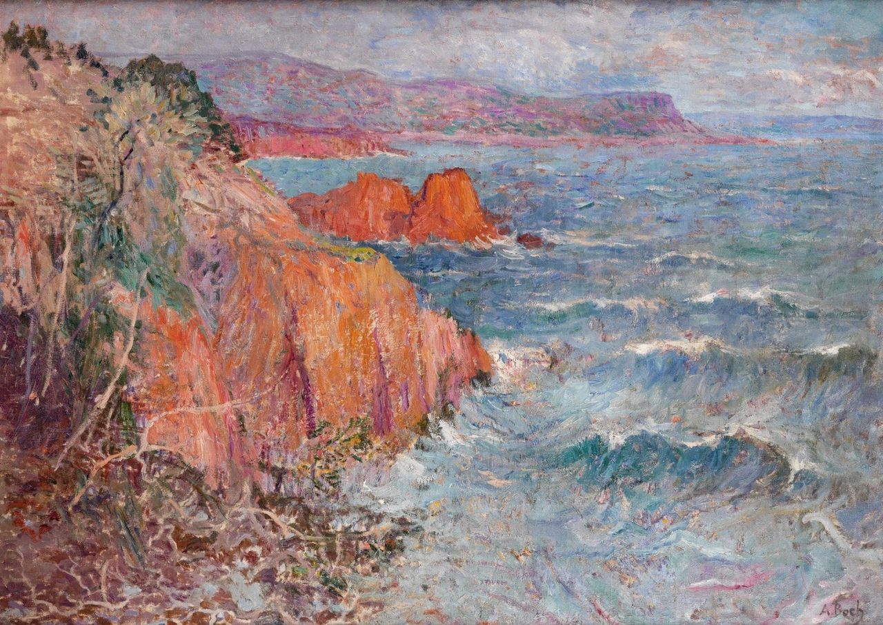 Anna Boch, ‘Les falaises de l’Estérel’, circa 1910.