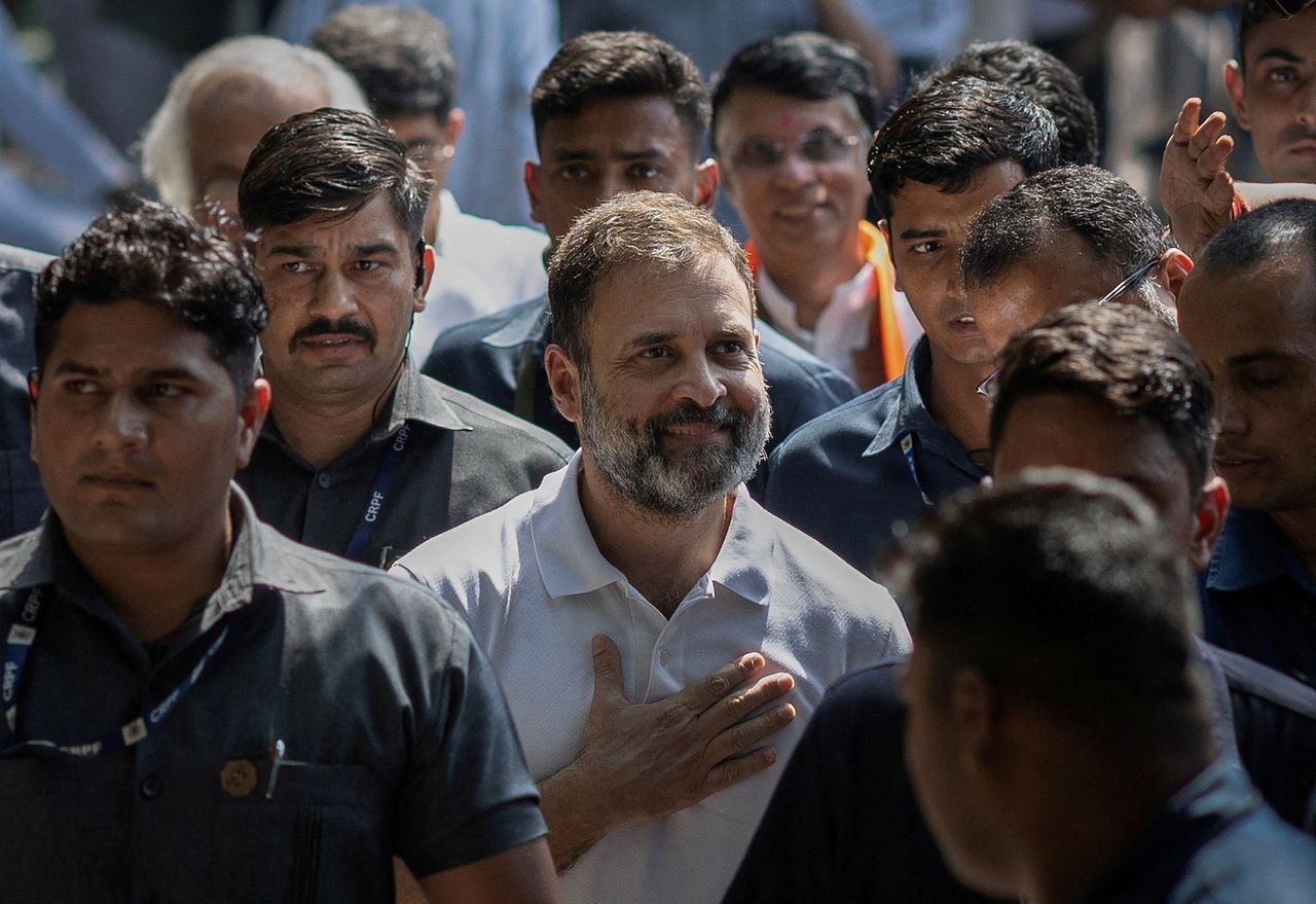 Rahul Gandhi wordt gezien als de belangrijkste politieke uitdager van Modi.