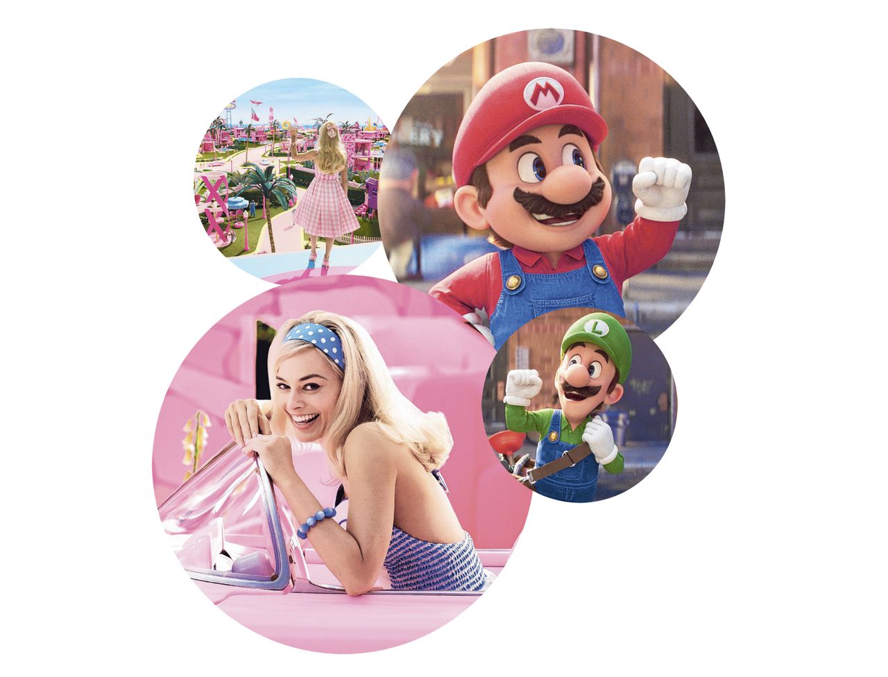 Beelden uit 'The Super Mario Bros. Movie.' en 'Barbie': Hollywood zet zijn zinnen op speelgoed- en gamesverfilmingen.