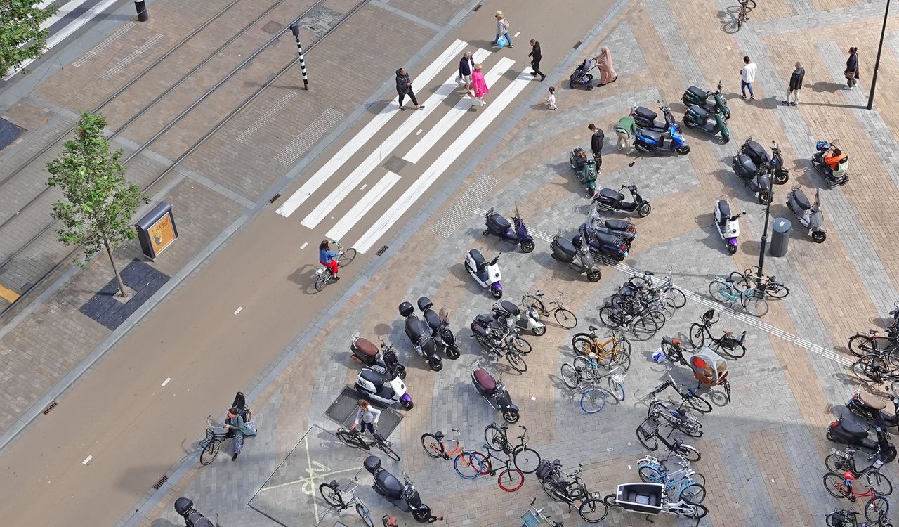 Op het fietspad wijst iedereen boos naar elkaar