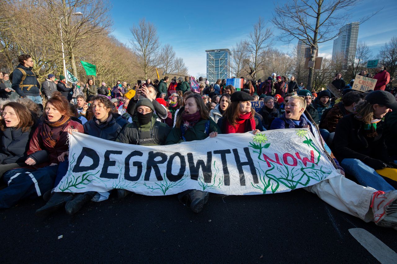 In maart demonstreerde Extinction Rebellion in Den Haag tegen subsidie op fossiele brandstof.