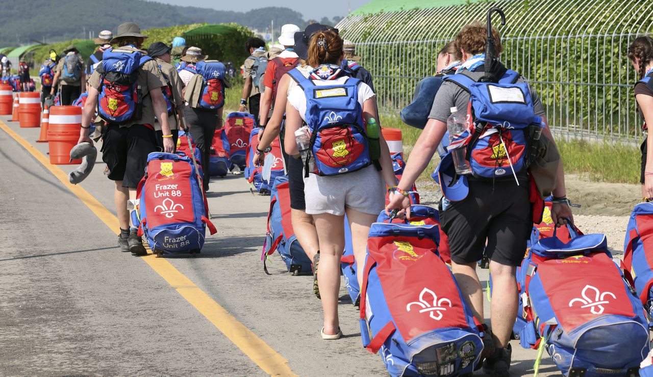 De Britse scouts verlieten het evenement al eerder vanwege de extreme hitte.