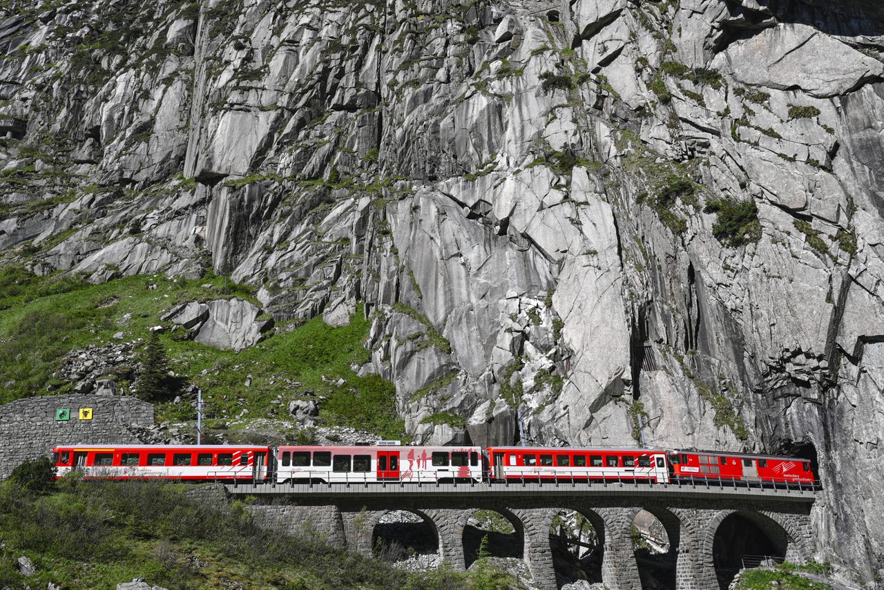 De alternatieve route door de Alpen.