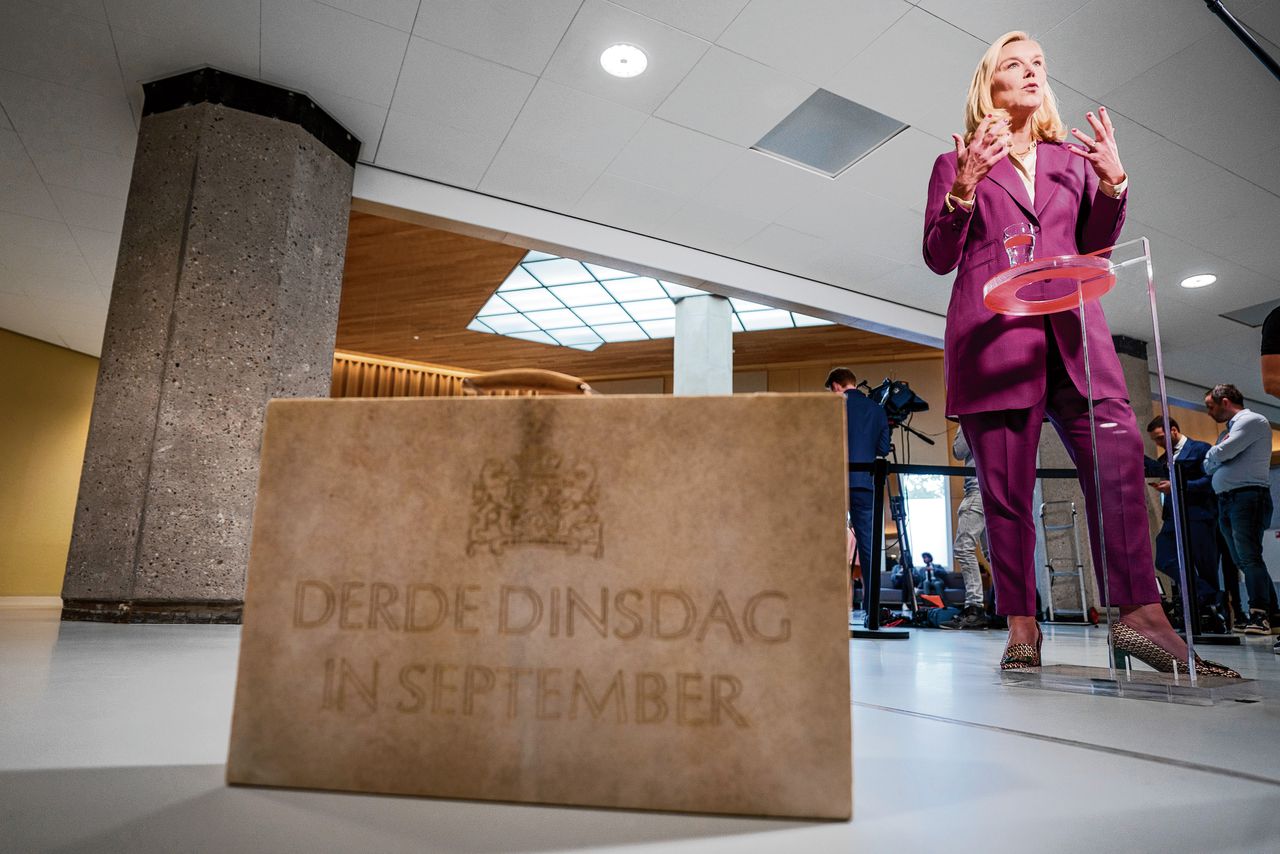 Minister van Financiën Sigrid Kaag bij de vorige Prinsjesdag. Ambtenaren zijn vooral bezorgd over de houdbaarheid van de overheidsfinanciën op de langere termijn.