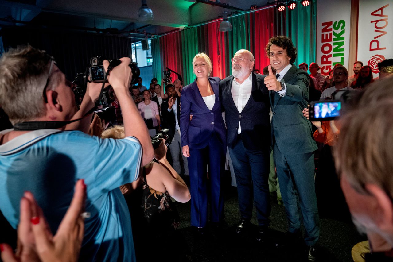 Presentatie van Frans Timmermans als lijsttrekker voor PvdA/GroenLinks in Den Haag