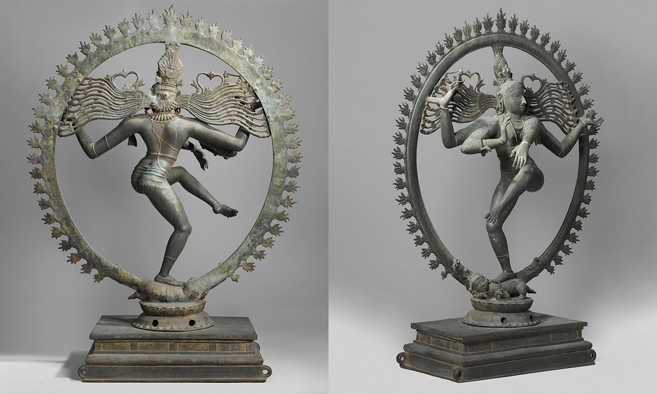 Shiva Nataraja, rond de twaalfde eeuw vervaardigd in de Indiase deelstaat Tamil Nadu.