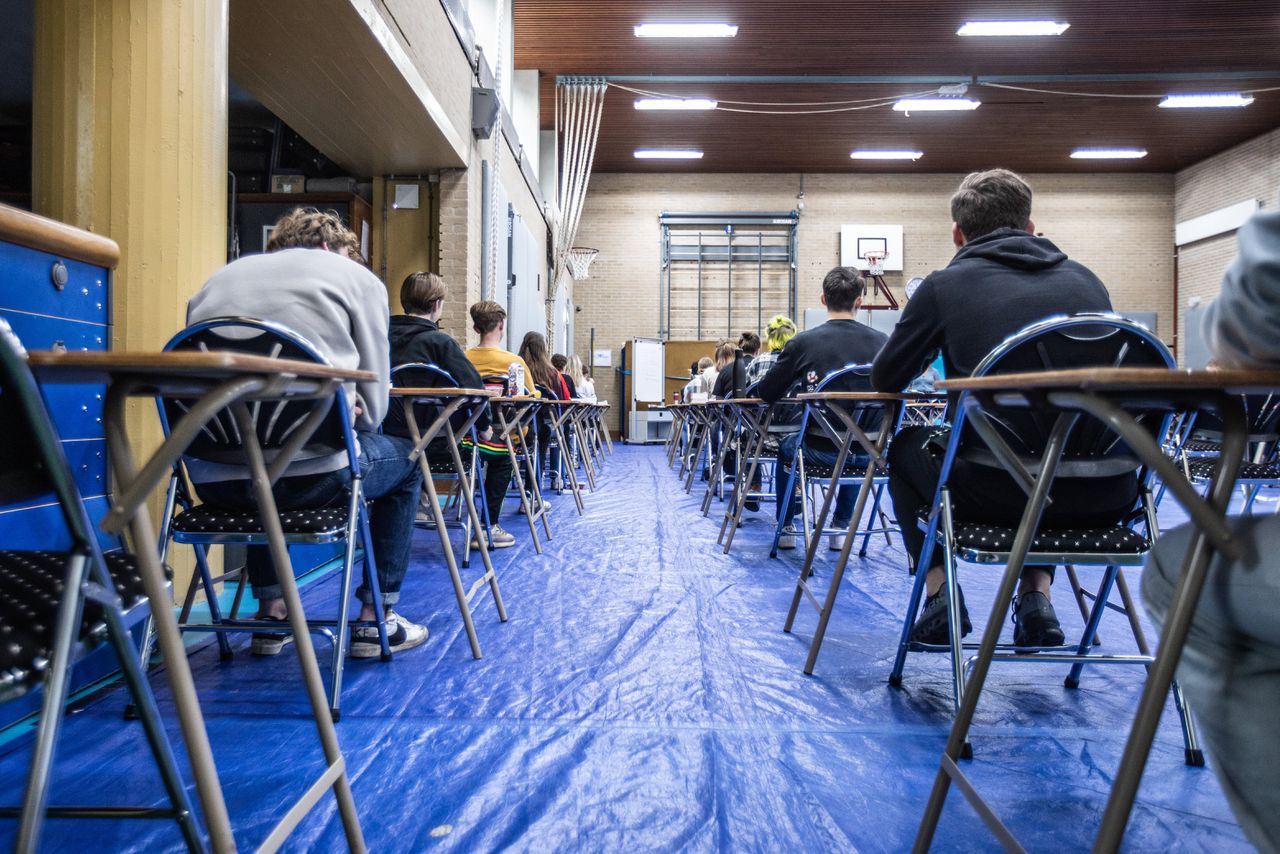 Het eindexamen Duits op het Marnix College in Ede.