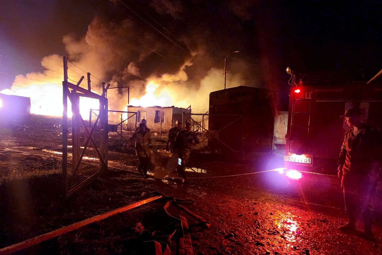 Het is nog onduidelijk wat de oorzaak van de explosie in Nagorno-Karabach is.