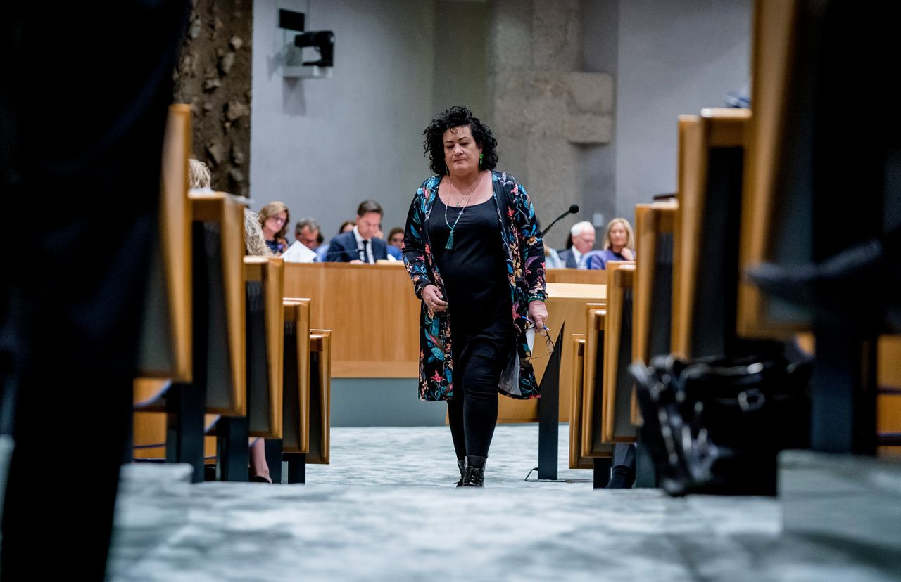 Caroline van der Plas (BBB) tijdens de Algemene Politieke Beschouwingen in de Tweede Kamer.