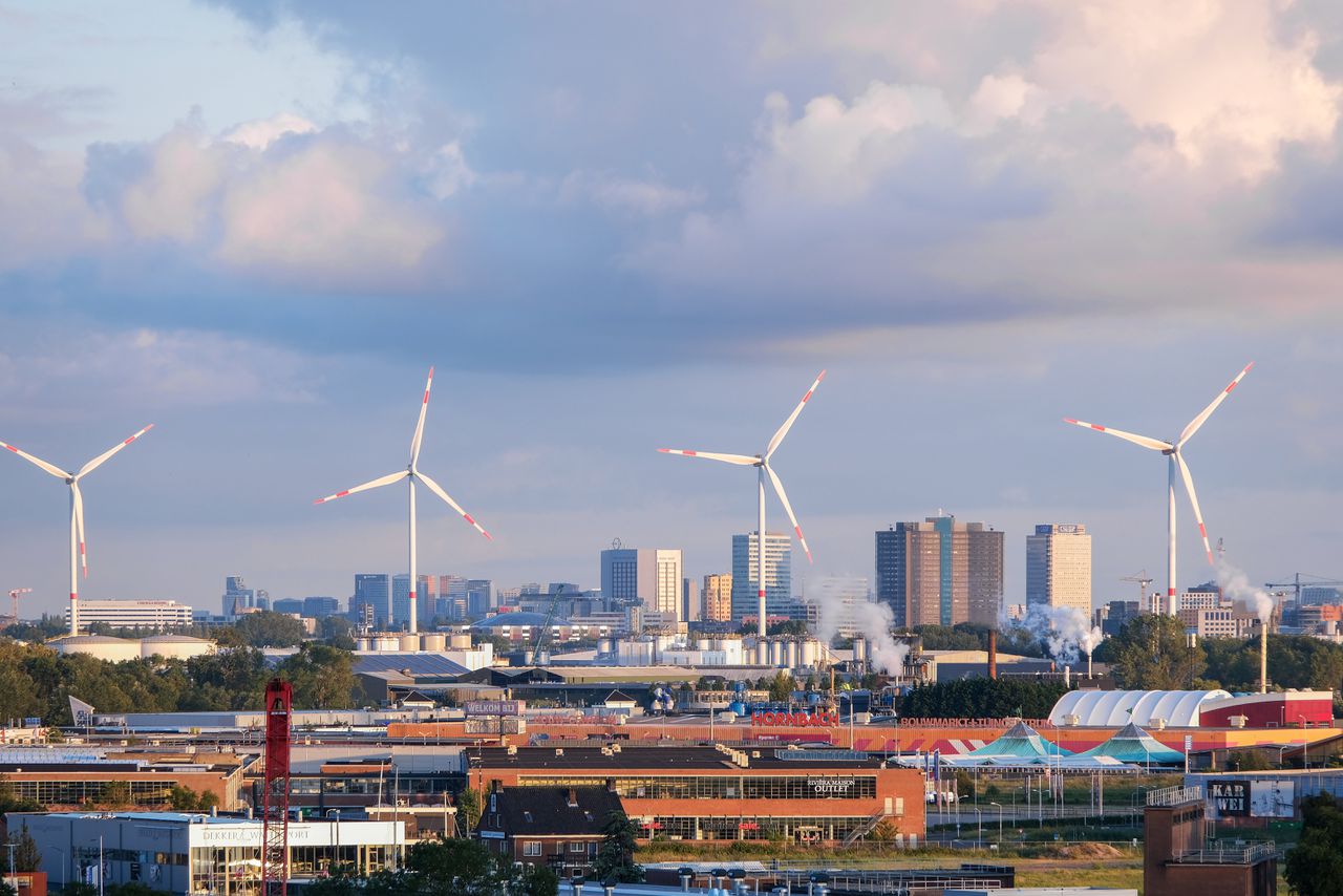 Het bedrijventerrein van Zaandam.