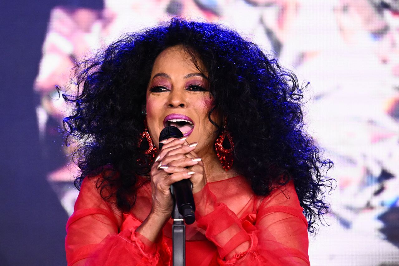 Diana Ross tijdens een eerder optreden in Beverly Hills (Californië, VS) in mei van dit jaar.