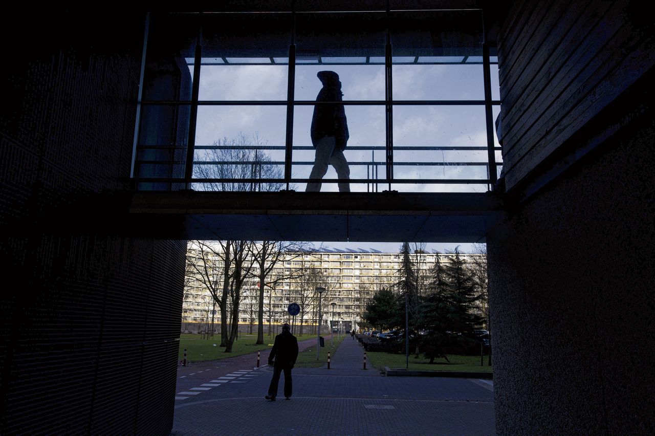 De flat Kikkenstein in de Amsterdamse Bijlmer.