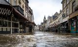 Overstroming in Valkenburg in 2021. De AFM waarschuwt voor toenemende klimaatschade door overstromingen of juist droogte. 