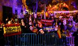 Demonstratie tegen amnestie voor Catalaanse separatisten bij het hoofdkantoor van de PSOE in Madrid, 6 november. 