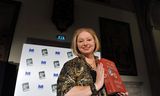 Hilary Mantel na het winnen van The Booker Prize voor Wolf Hall in 2009.