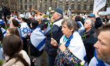 Donderdag hielden enkele duizenden mensen een manifestatie voor Israël op de Dam in Amsterdam.