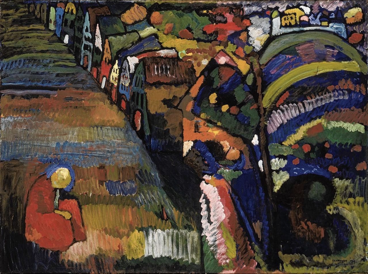 Wassily Kandinsky, Bild mit Häusern, 1909