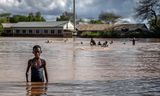 Overstromingen in Garissa, Kenia deze maand.