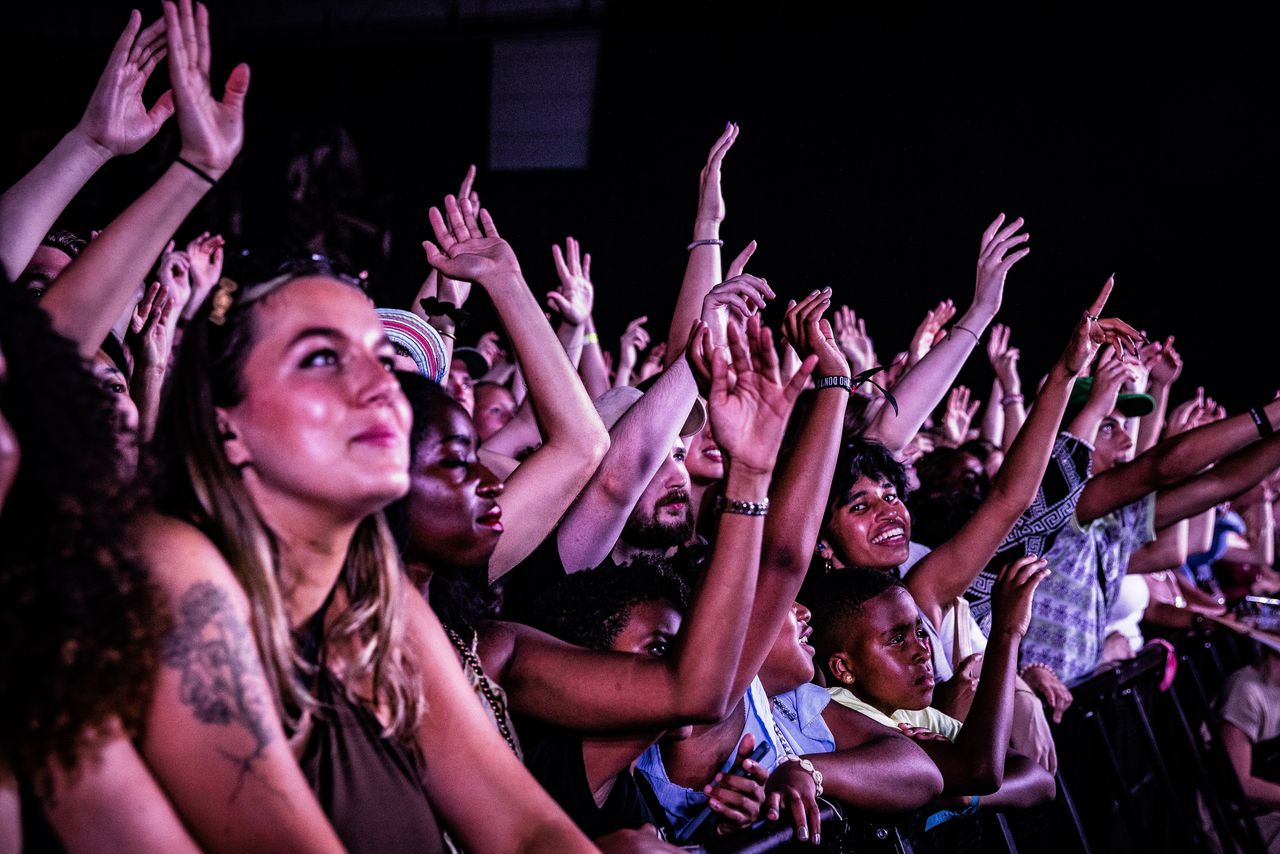 Bezoekers bij een concert van Stormzy tijdens North Sea Jazz: veel partijen willen een verhoging van de BTW op culturele producten.