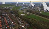 De Geleense woonwijk Krawinkel, grenzend aan chemiecomplex Chemelot.