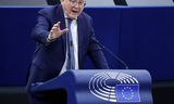 Eurocommissaris Nicolas Schmit tijdens een debat in Straatsburg deze week. De Luxemburger wordt aanvoerder van de Europese sociaaldemocraten bij de EU-verkiezingen in juni. 