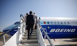 Een Boeing 737 MAX-10 bij de Farnborough International Airshow.