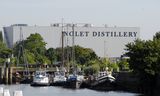 Jeneverstokerij Nolet aan de Buitenhaven in Schiedam.