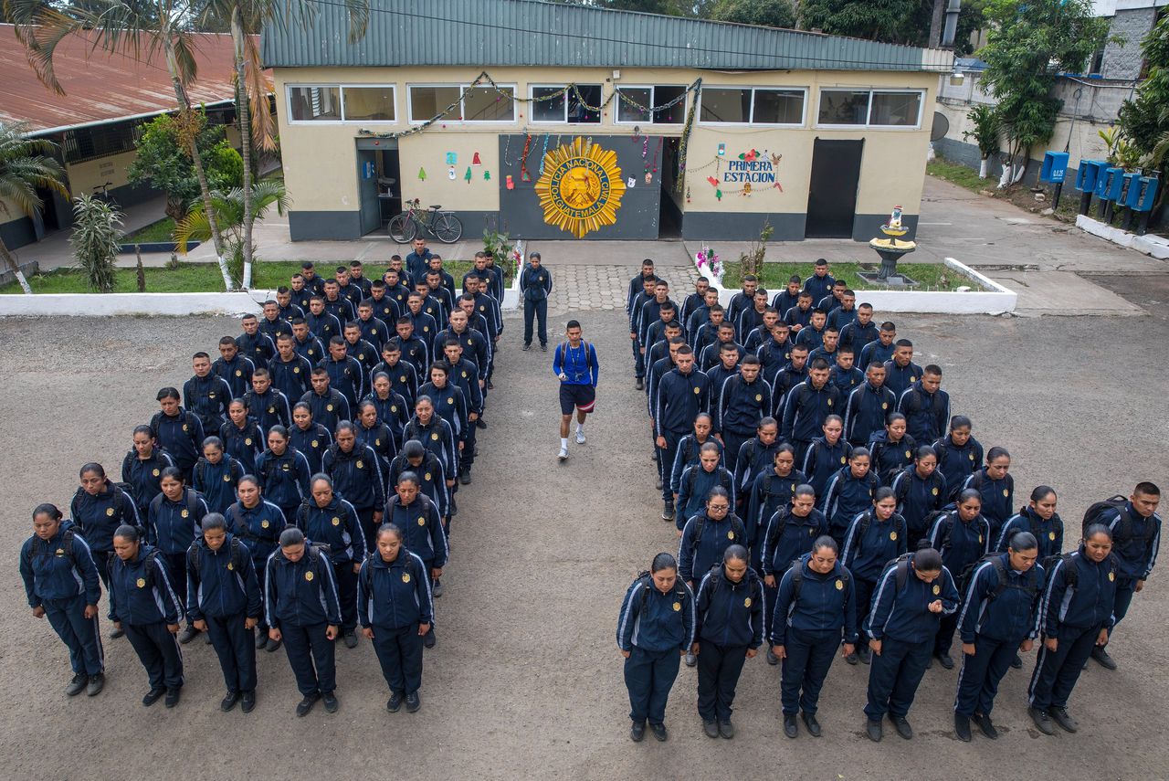 Corruptie bij de politie? Daar hebben cadetten in Guatemala nog nooit van gehoord