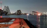 De Francis Scott Key Bridge stortte afgelopen nacht in, nadat er een vrachtschip tegenaan voer.