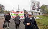 Tweebosbuurt Onderweg naar de rechtzaak, op de achtergrond Vestia.