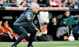 Feyenoord-coach Arne Slot tijdens de vriendschappelijke wedstrijd tegen Villareal, vorige week donderdag. Het werd 1-1. 