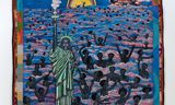 Faith Ringgold. Links: American Collection #1: We Came to America (1997) 