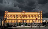 Het hoofdgebouw van de Russische veiligheidsdienst in Moskou.