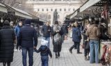 Markt in de Armeense hoofdstad Jerevan. Veel Armeniërs voelen zich  in de steek gelaten door de Europeanen en de Amerikanen.