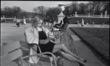 Lezen in het Jardin du Luxembourg.